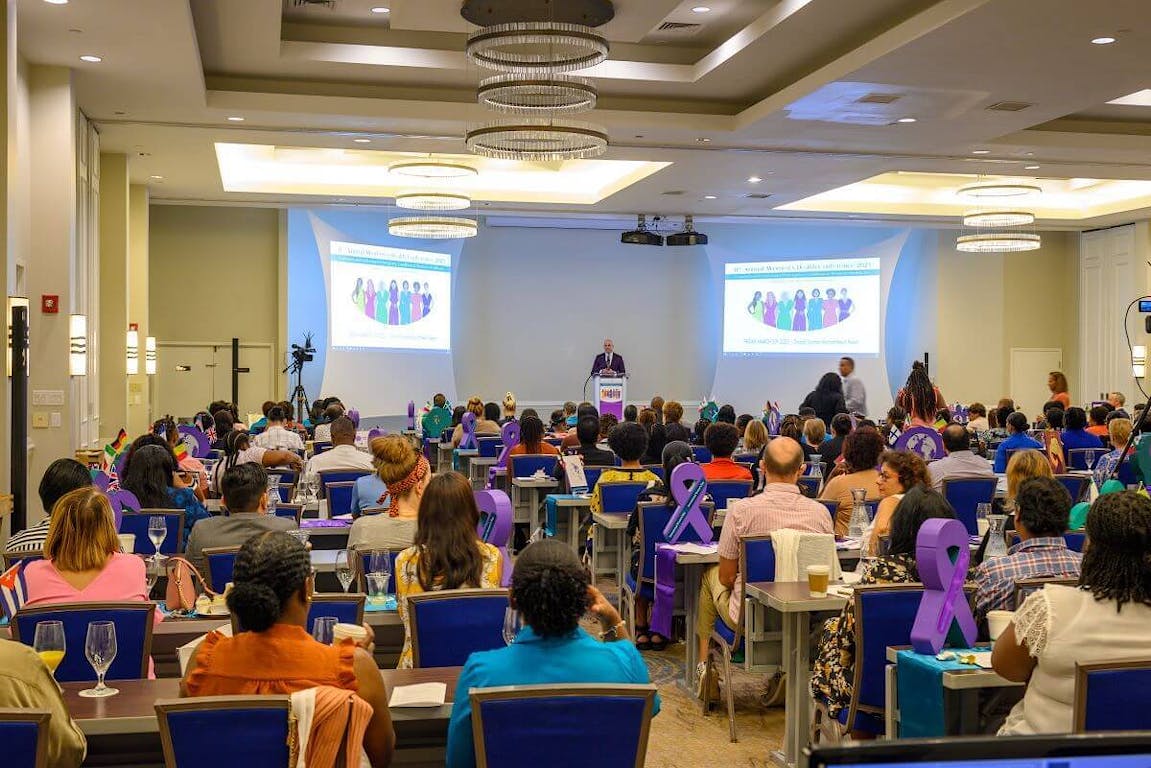 300 attended